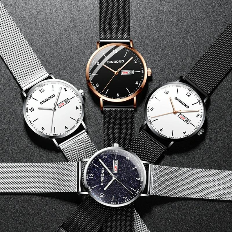 Waterproof Ultra-thin Quartz Luminous Starry Watch - 30m 6