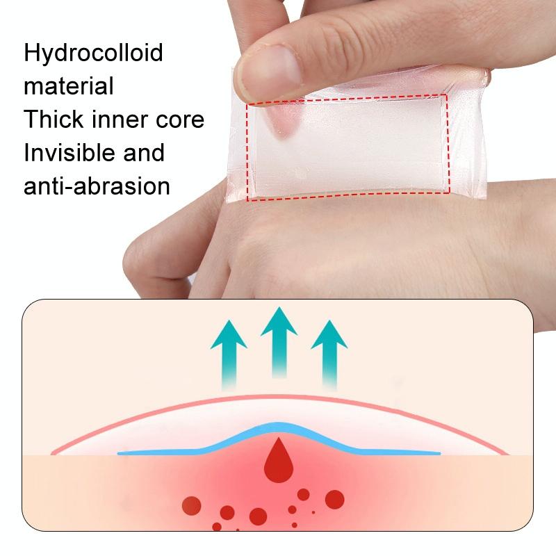 Self-Adhesive Hydrocolloid Heel Blister Patch 50 Pack - 7.5X7.5Cm 6