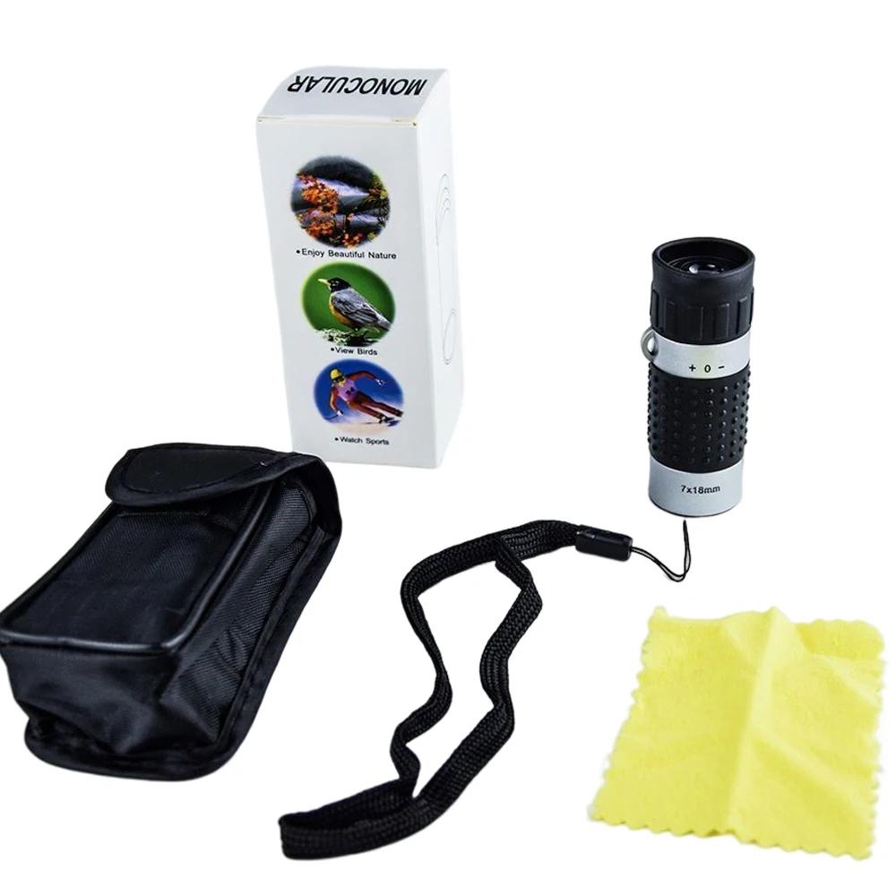Compact 7X18 Monocular Telescope For Hunting Golf Hiking And Bird Watching - Crosshairs 7