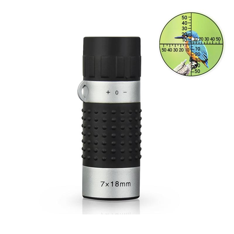 Compact 7X18 Monocular Telescope For Hunting Golf Hiking And Bird Watching - Crosshairs 8