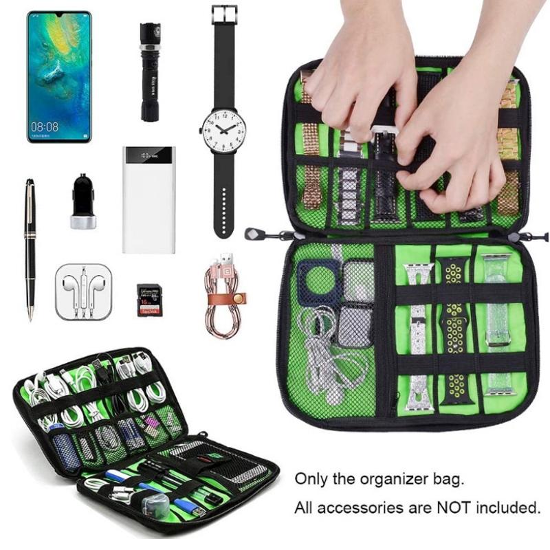 Portable Mobile Phone u Disk Storage Bag - Multifunctional Blue 5