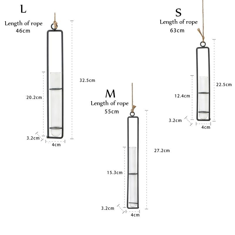 Charming Iron Art Glass Wall Hanging for Home Gardening - Small Size 10