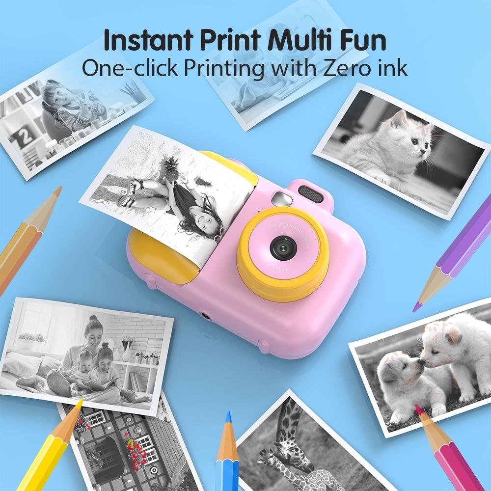 Smart Kids Thermal Camera With Printing Paper - 2.4 - Blue Focus - 503J Pink Fixed Focus 7