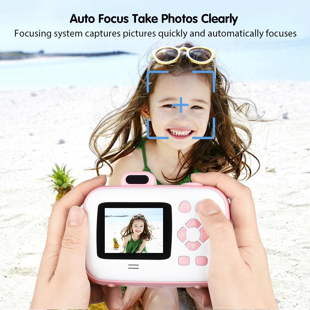 Smart Kids Thermal Camera With Printing Paper - 2.4 - Blue Focus - 503J Pink Fixed Focus 8