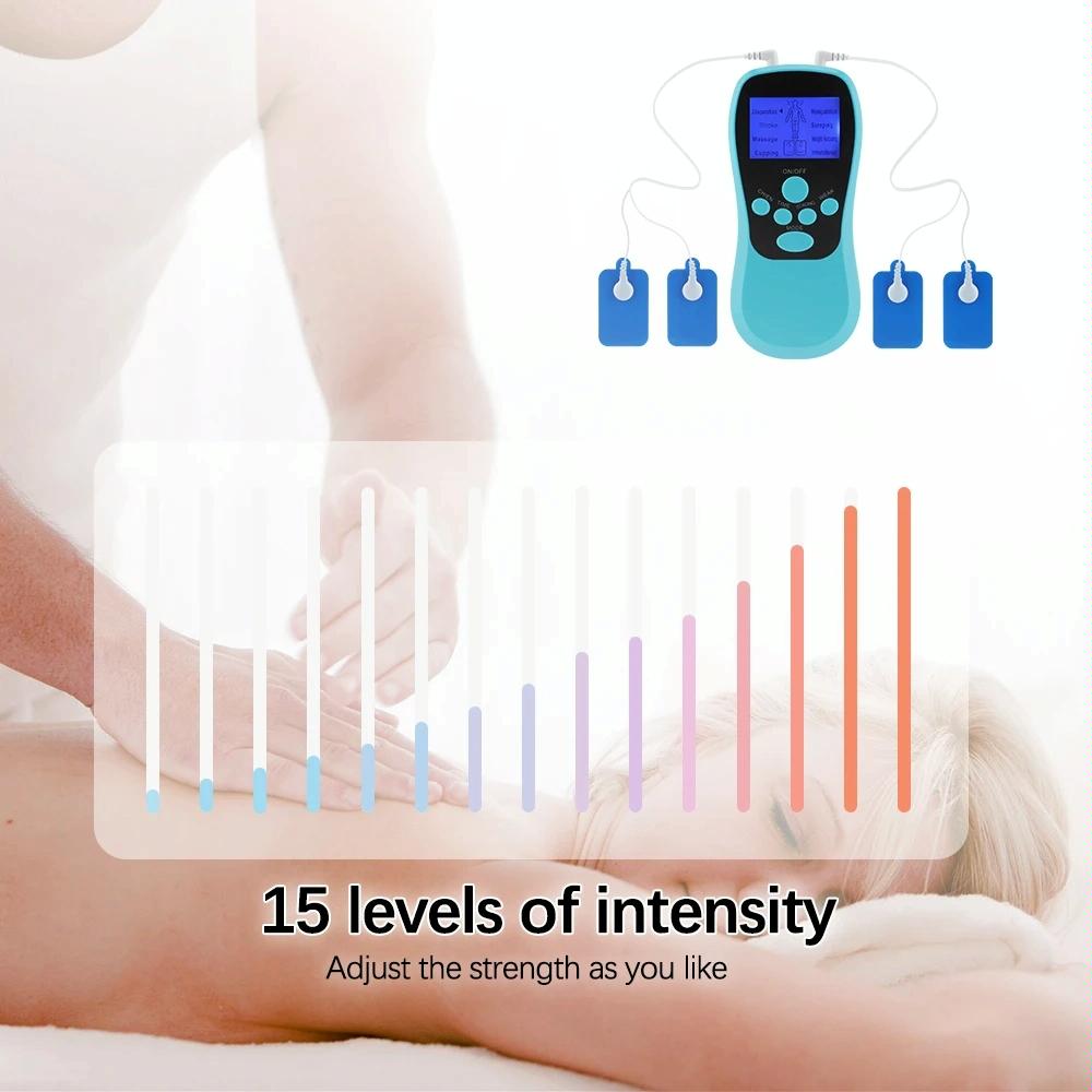Blue Low Frequency Pulse Meridian Massage Instrument - White Standard 13