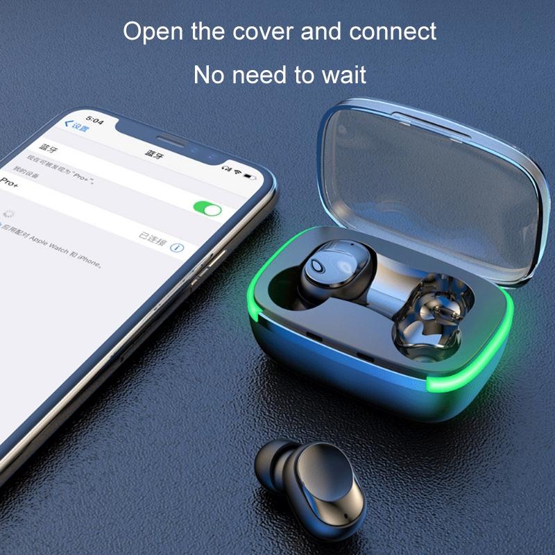 Wireless In-ear Gaming Headphones with Breathing Light - Y60 Tws5.1 6