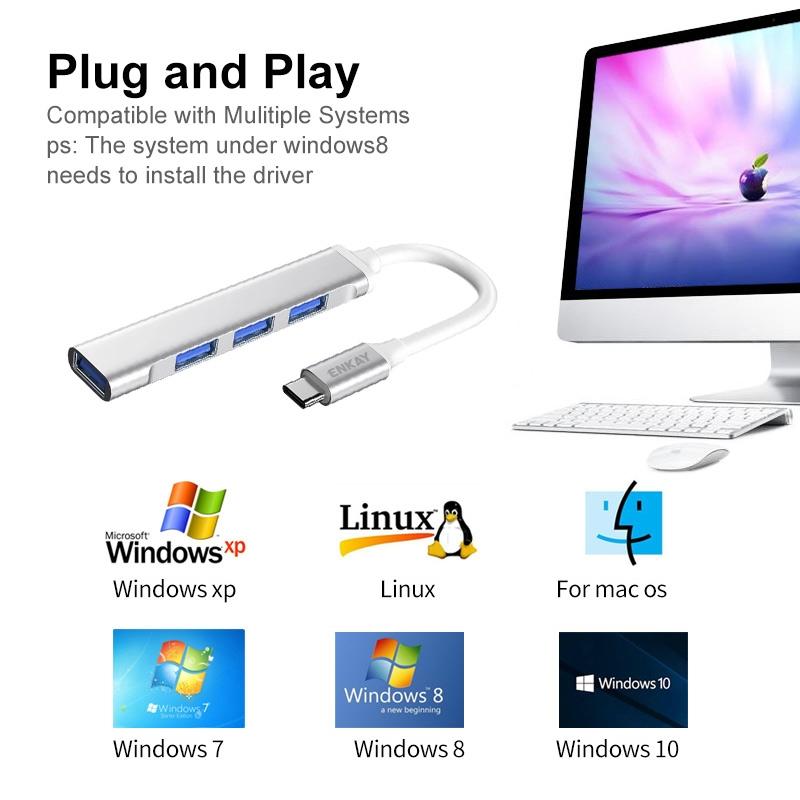 4-Port Usb 3.0 Splitter Hub Adapter 8