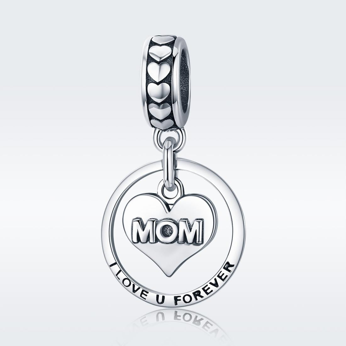 925 Sterling Silver Mothers Love Bead For Diy Bracelet Perfect Mother'S Day Gift Style - Bead 3