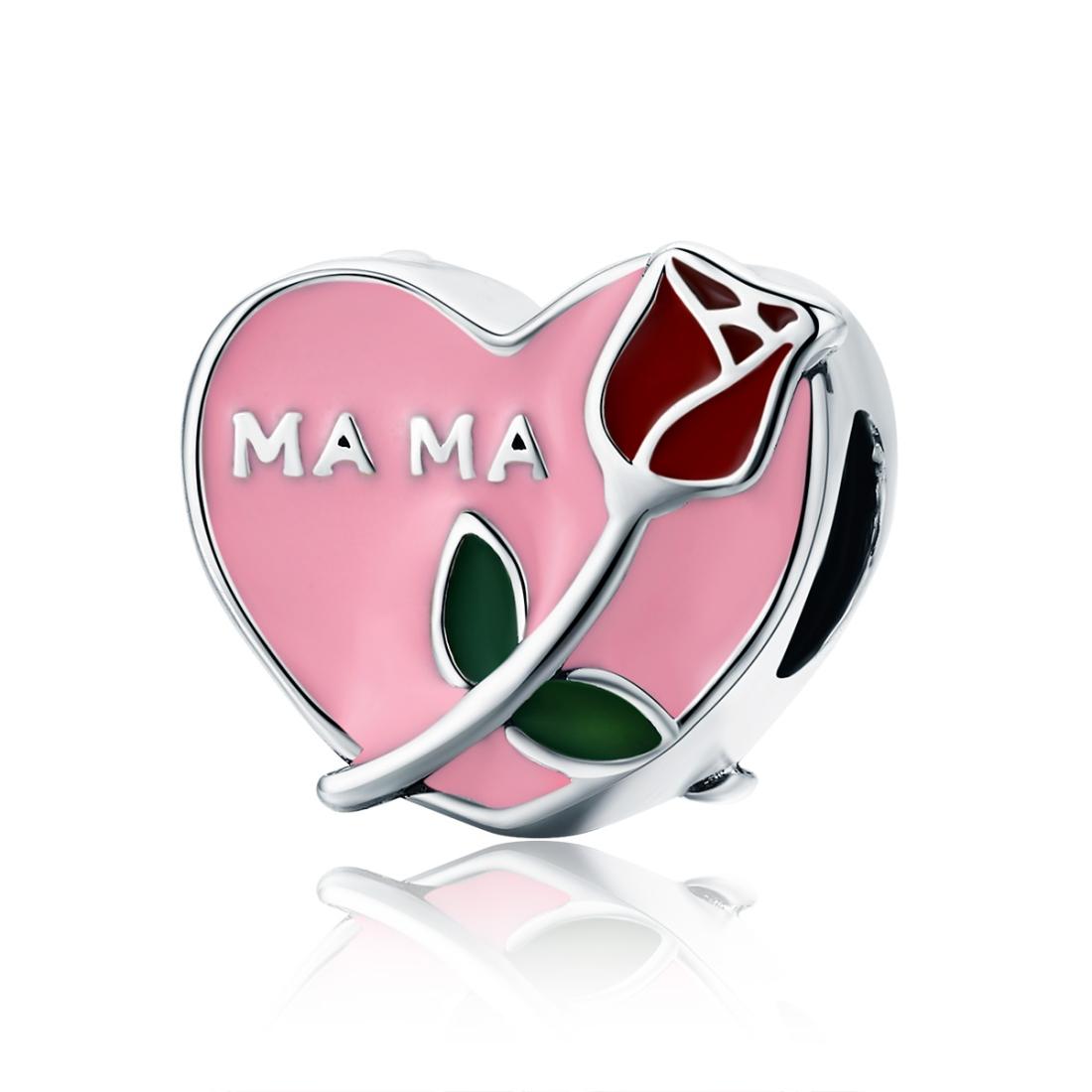 925 Sterling Silver Platinum Plated Pendant Beads
