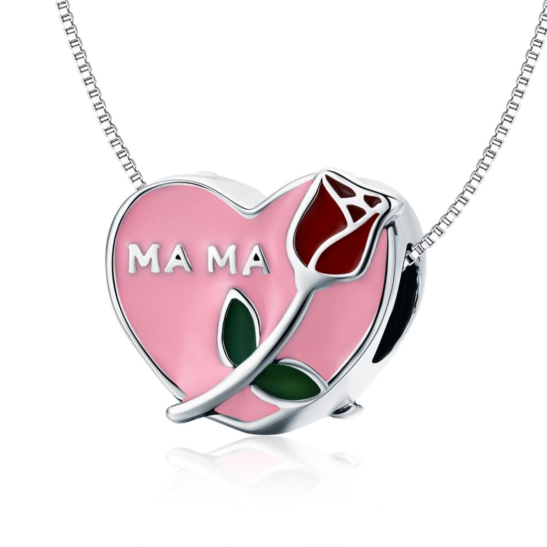 925 Sterling Silver Platinum Plated Pendant Beads 6
