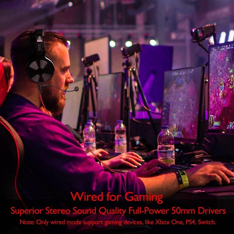 Wireless Gaming Headset Black & Red 4