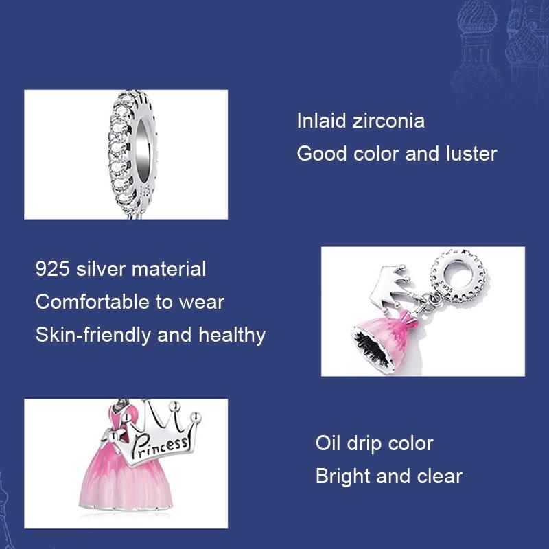 Retro Pink Pearl Bracelet With Fantasy Pendant 4