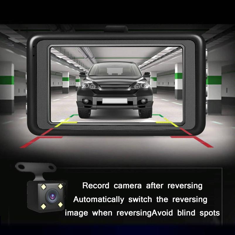 1080p Hd 3.0 Wide-angle Driving Recorder with Reversing Image - Compact Size 6