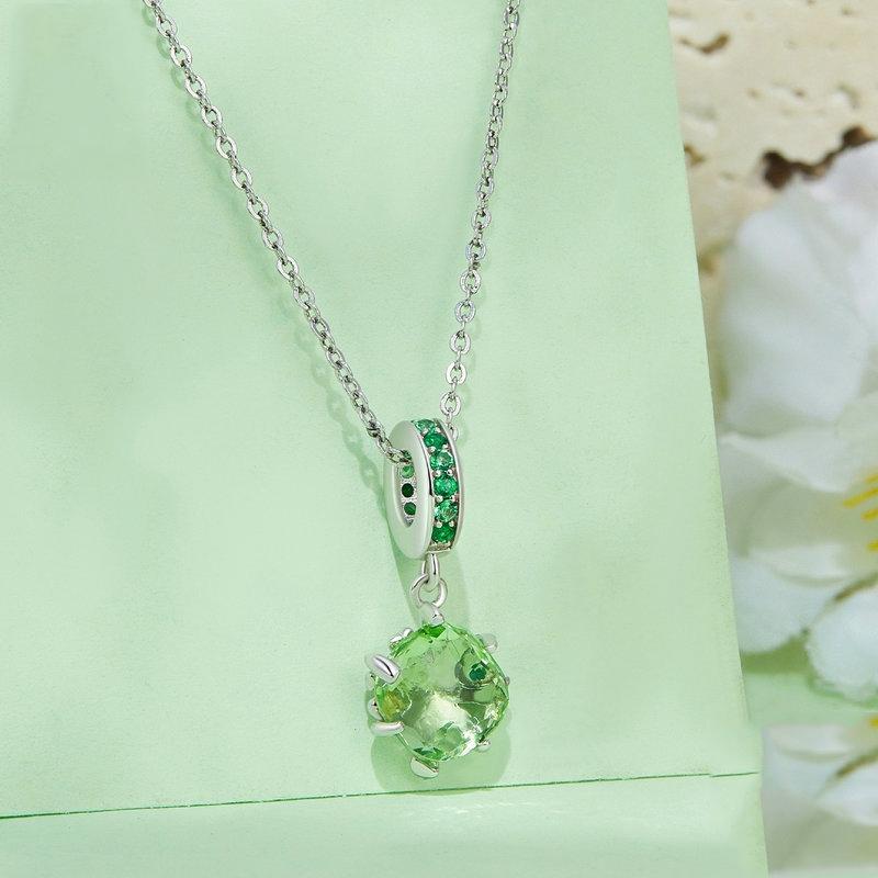 925 Sterling Silver Green Tree Life Pendant Bracelet 3