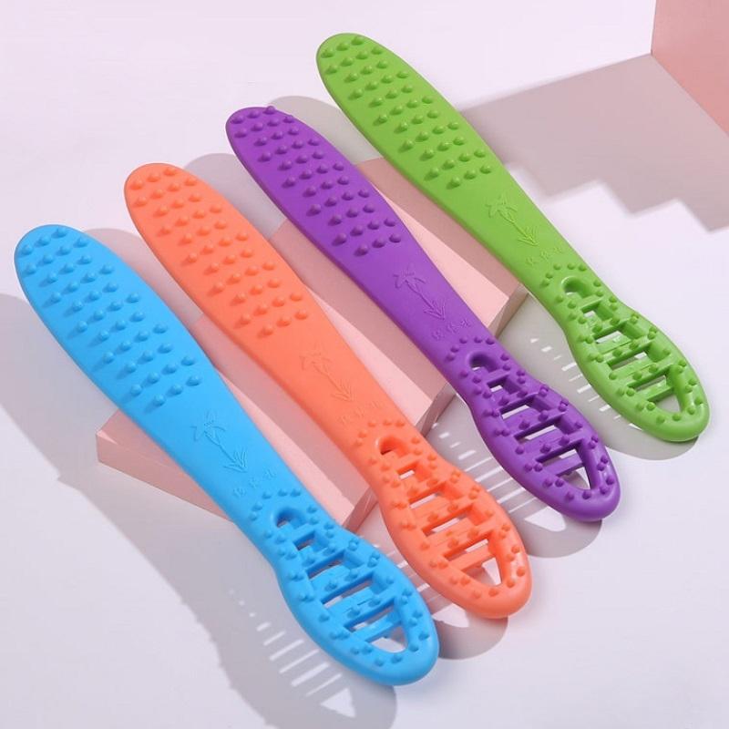 Silicone Health Meridian Massage Fitness Massager Random Colour 27Cm 3