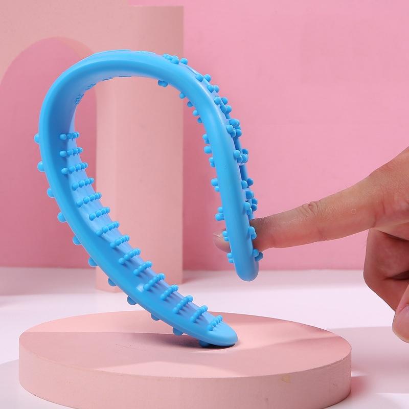 Silicone Health Meridian Massage Fitness Massager Random Colour 27Cm 4