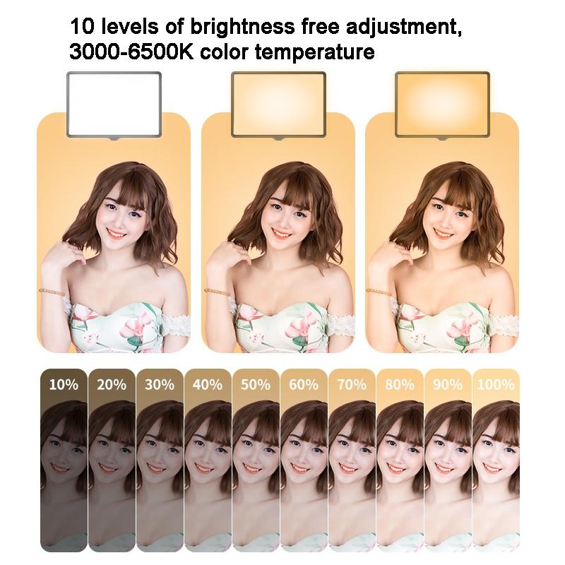 10 Flat-panel Live Fill Light - Adjustable 3000-6500k Temperature 4
