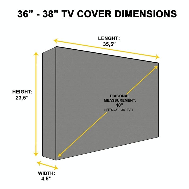Universal Outdoor Tv Cover - Waterproof & Dustproof 20-24 Inch 9