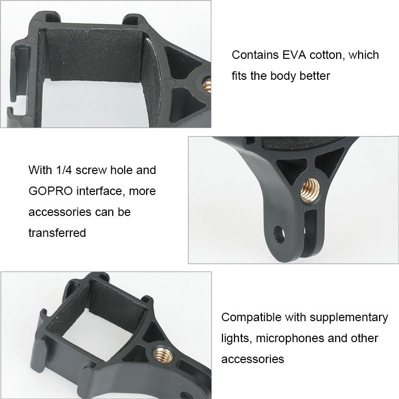 Dji Pocket 2 Camera Expansion Adapter Holder for Fixed Connection - Black 7