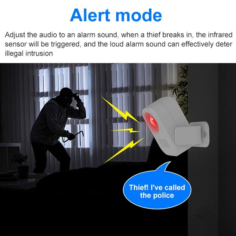 Smart Infrared Sensor Doorbell With Recordable Voice Prompt And Loudspeaker 5
