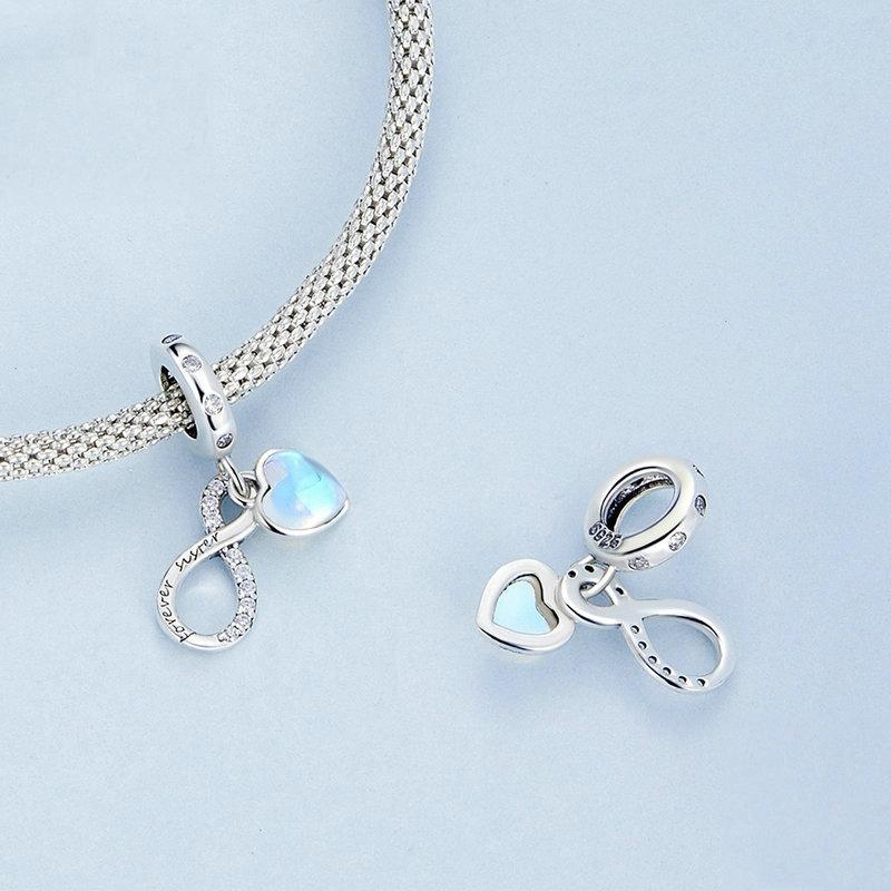 925 Sterling Silver Sisterhood Charm Bracelet With Zirconia Pendant 3