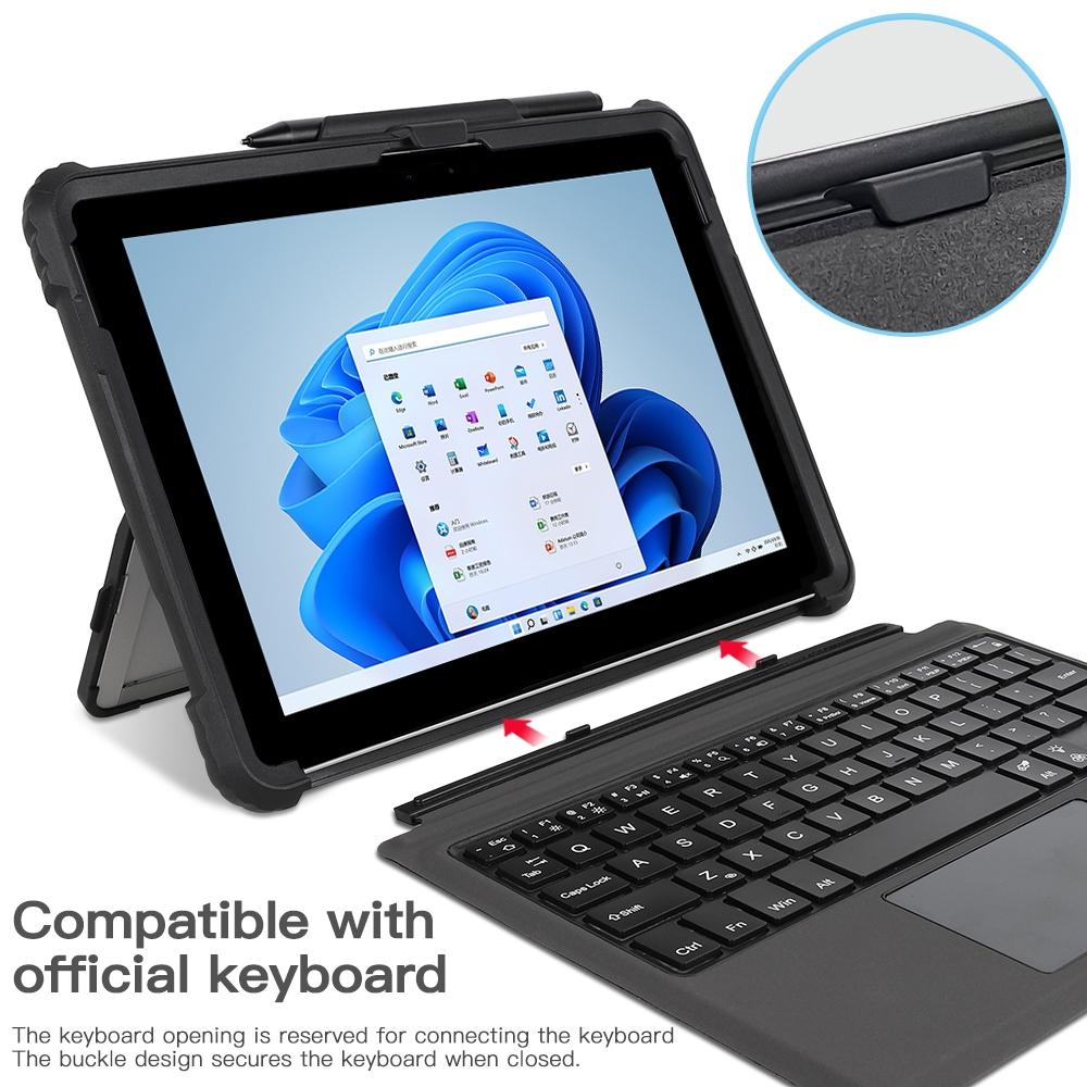 Transparent Acrylic Hand Shoulder Strap Case for Microsoft Surface Pro 8 3