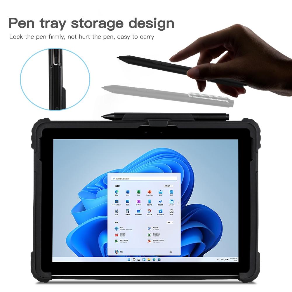 Transparent Acrylic Hand Shoulder Strap Case for Microsoft Surface Pro 8 7