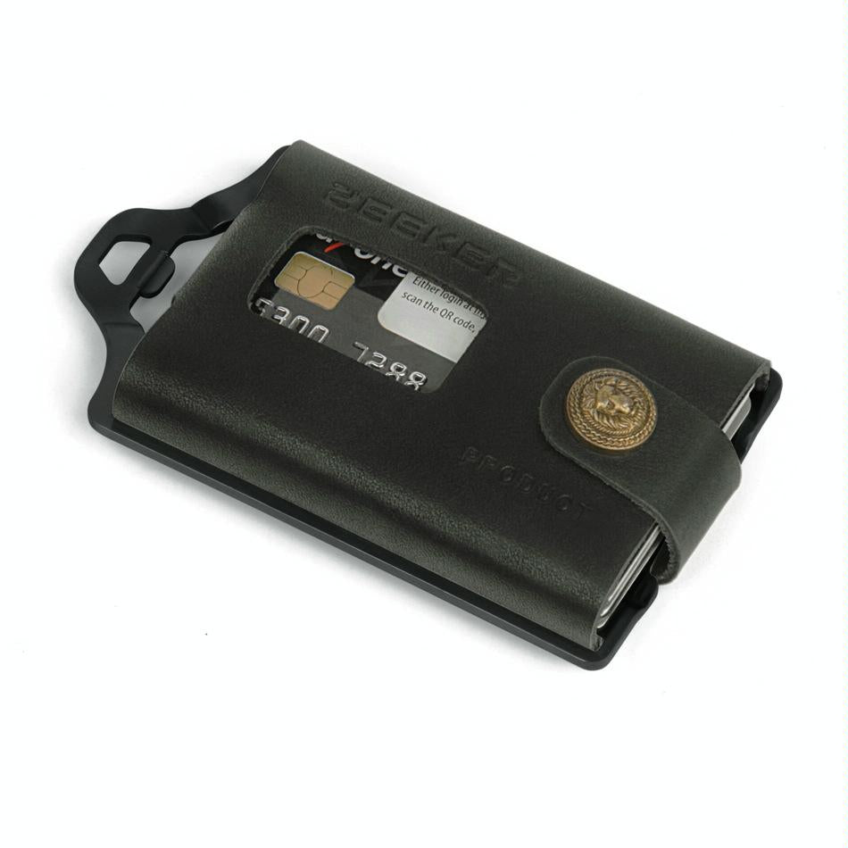 Stainless Steel Edc Wallet Multifunction Card Holder Yellow 4