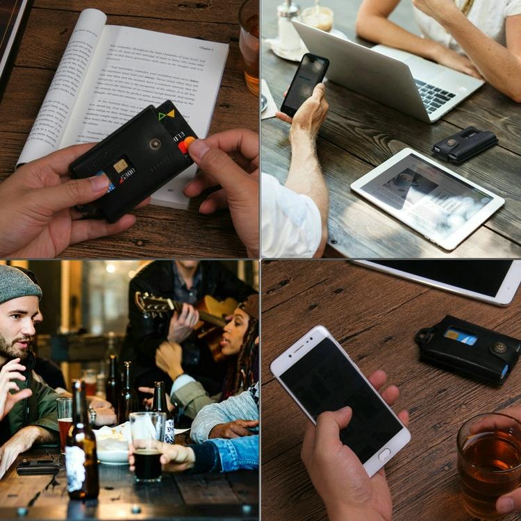 Stainless Steel Edc Wallet Multifunction Card Holder Yellow 7