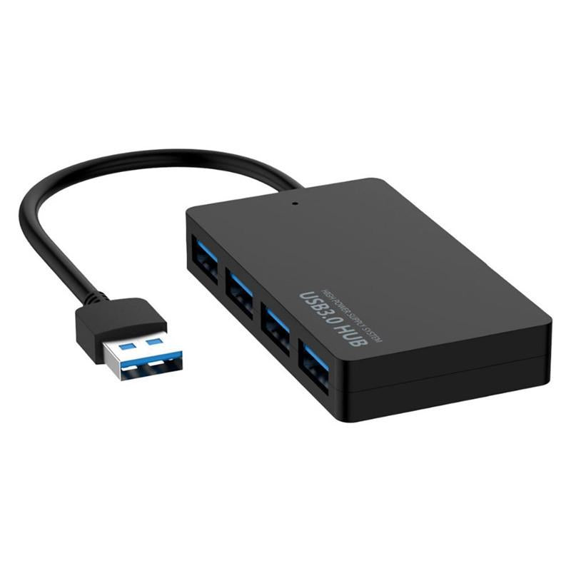 4-Port Usb Adapter Cable High-Speed Docking Station & Multi-Interface Hub Black