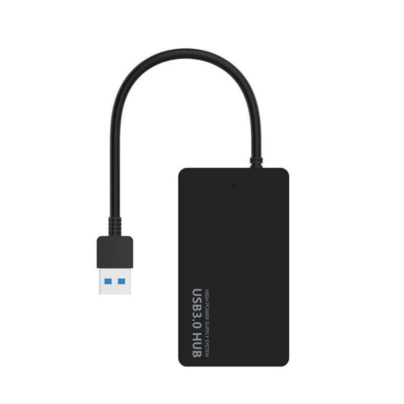 4-Port Usb Adapter Cable High-Speed Docking Station & Multi-Interface Hub Black 3