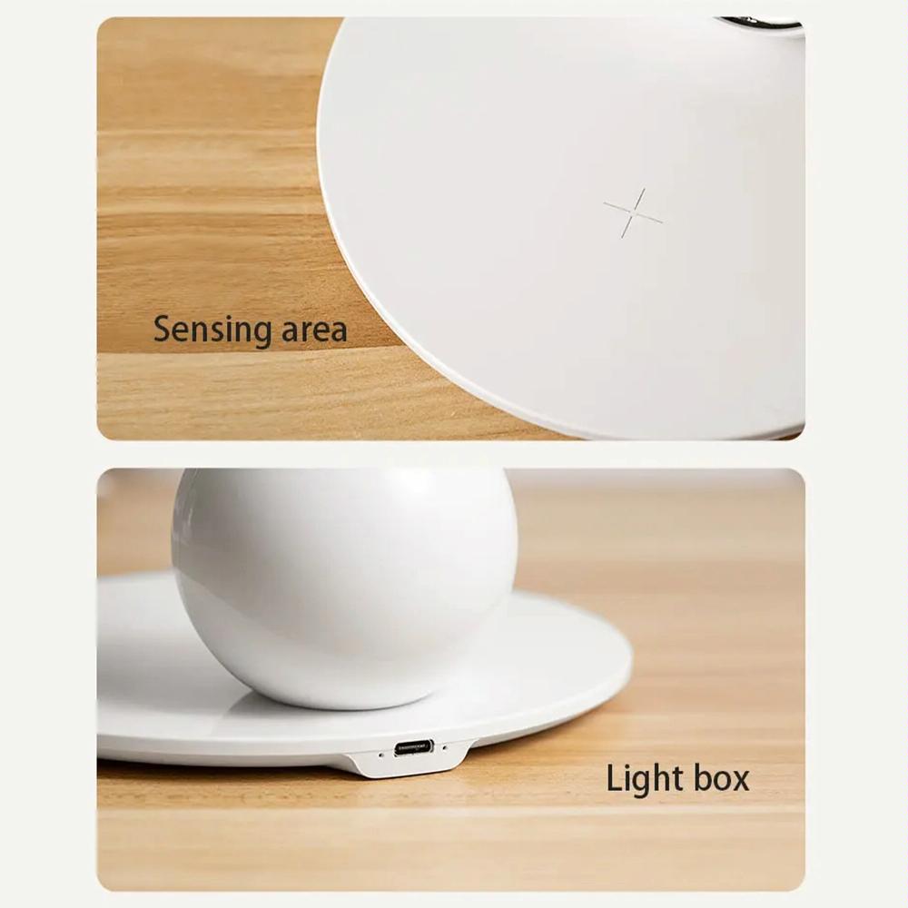15W Rotatable Night Light Fast Charger Wheat - White 11