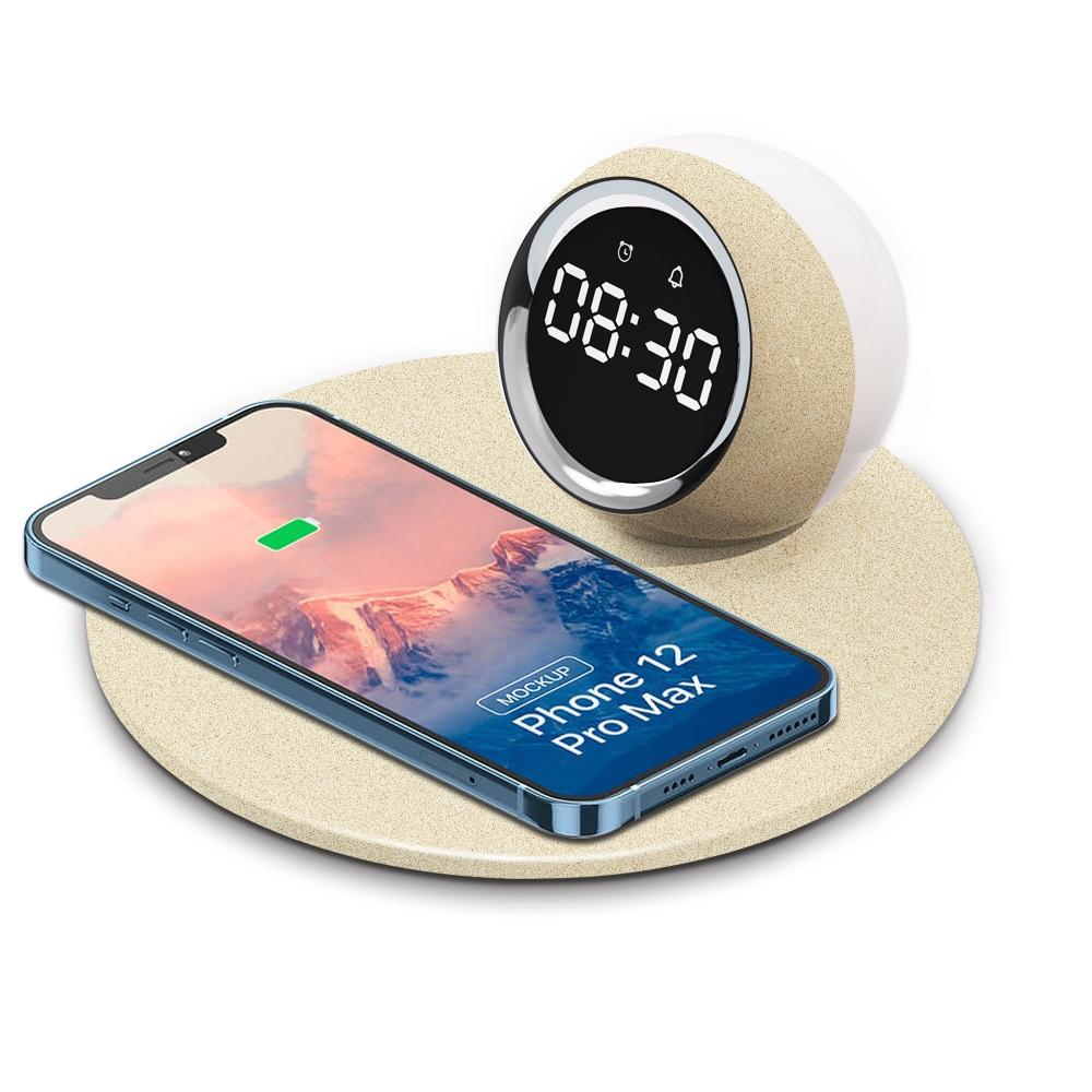 15W Rotatable Night Light Fast Charger Wheat - White 13