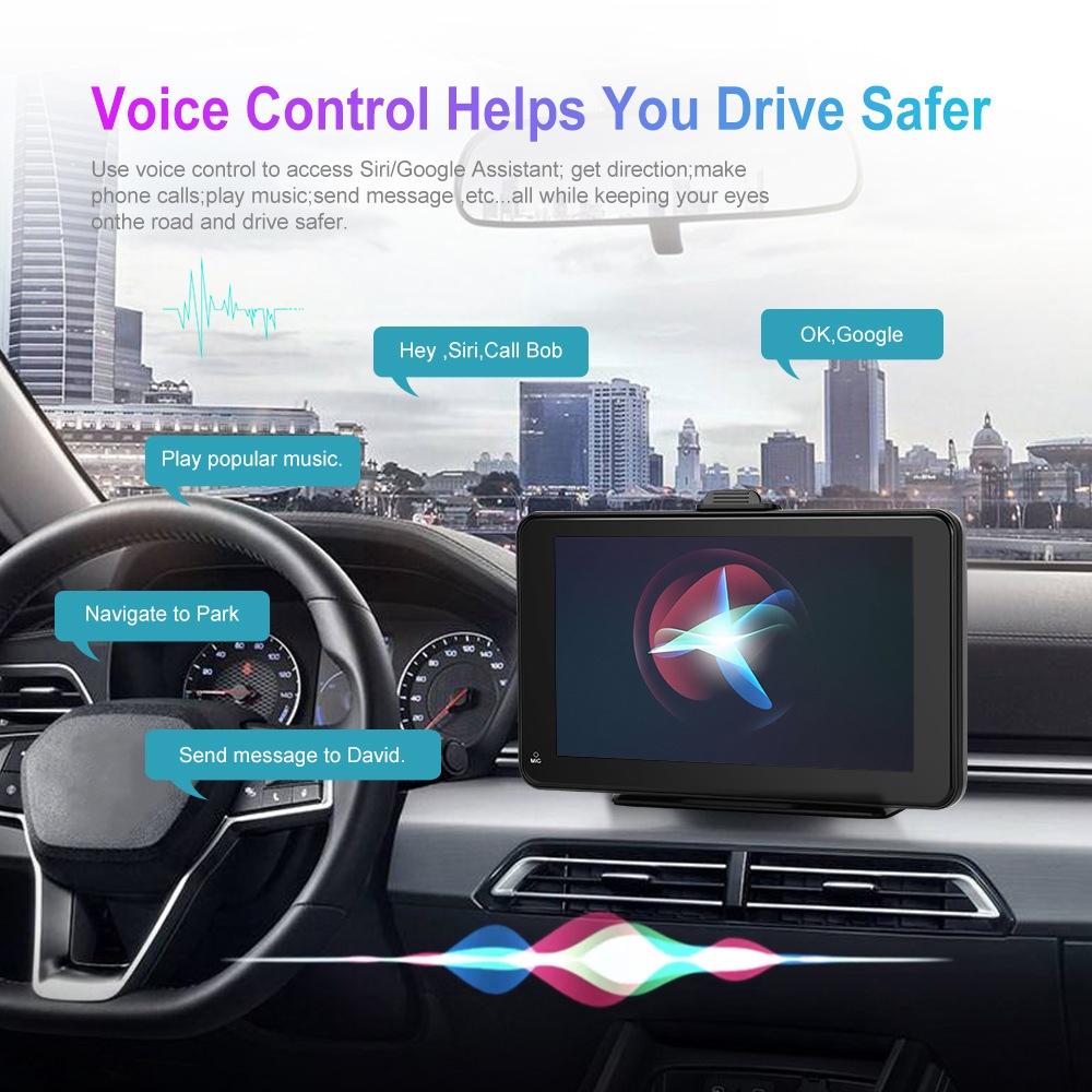 7 Inch Hd Smart Screen With Wireless Carplay & Android Auto - No Camera 13