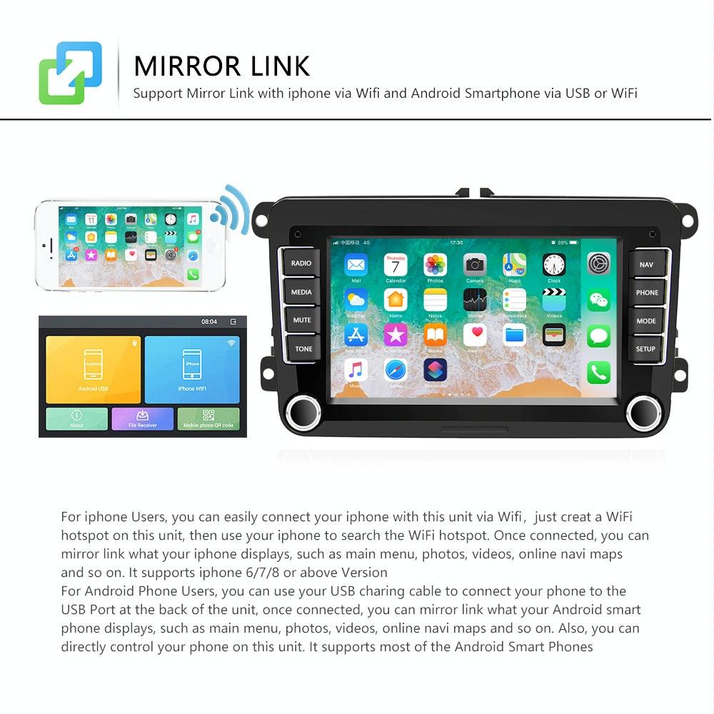 7 Inch Android Car Navigation Player With Wireless Carplay - 2 + 32G 12