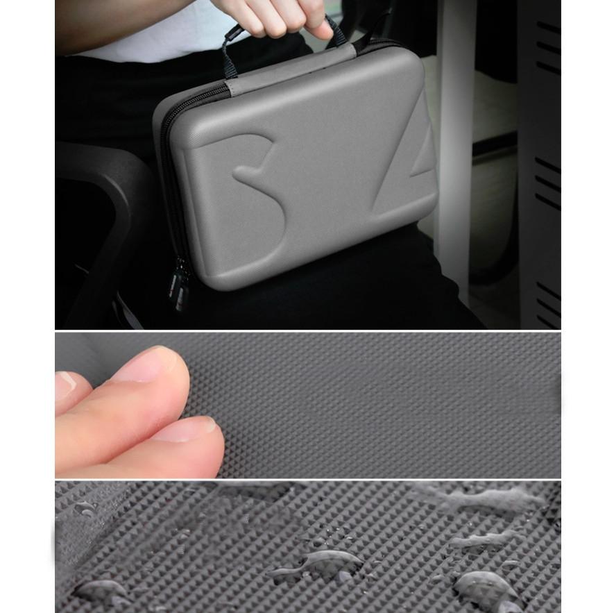 Portable Diamond Texture Leather Bag for Dji Mobile 3 - Black 5