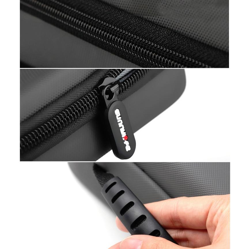 Portable Diamond Texture Leather Bag for Dji Mobile 3 - Black 6