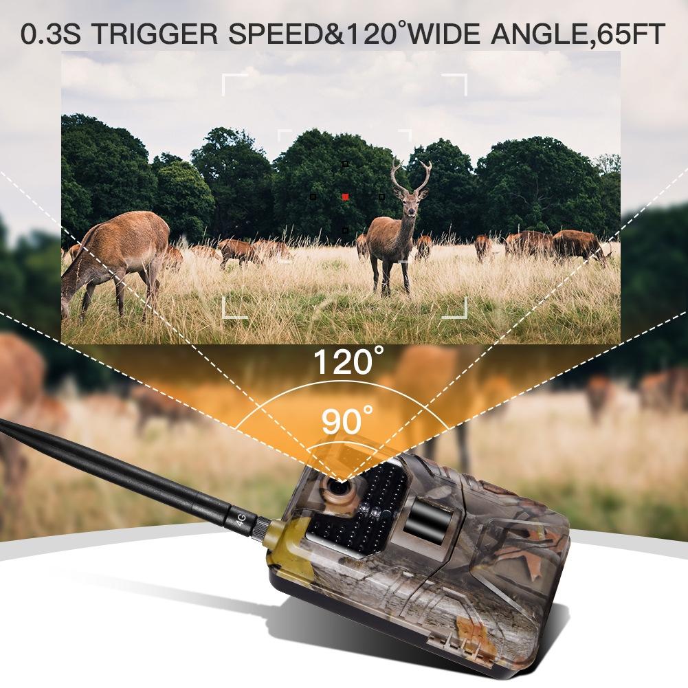 20Mp 2K Wildlife Hunting Trail Camera With Night Vision And 4G Cellular Surveillance 12