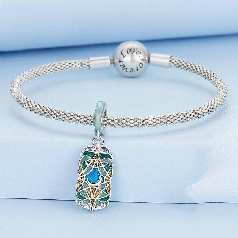 925 Sterling Silver Colorful Moon Tarot Bracelet 4