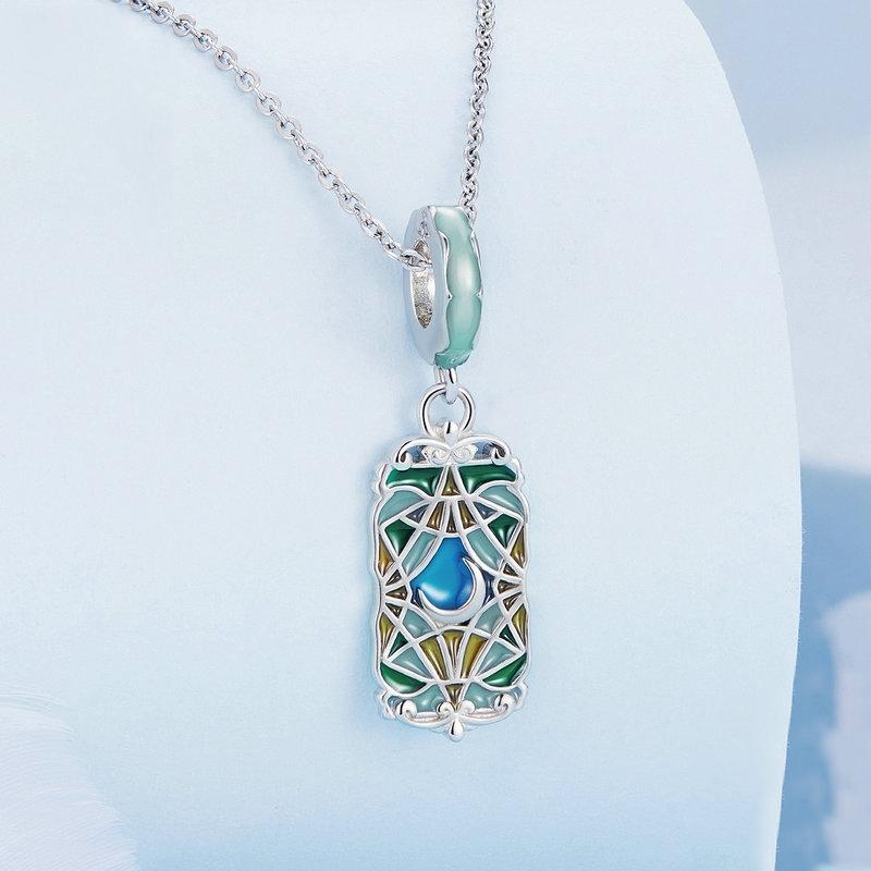 925 Sterling Silver Colorful Moon Tarot Bracelet 5