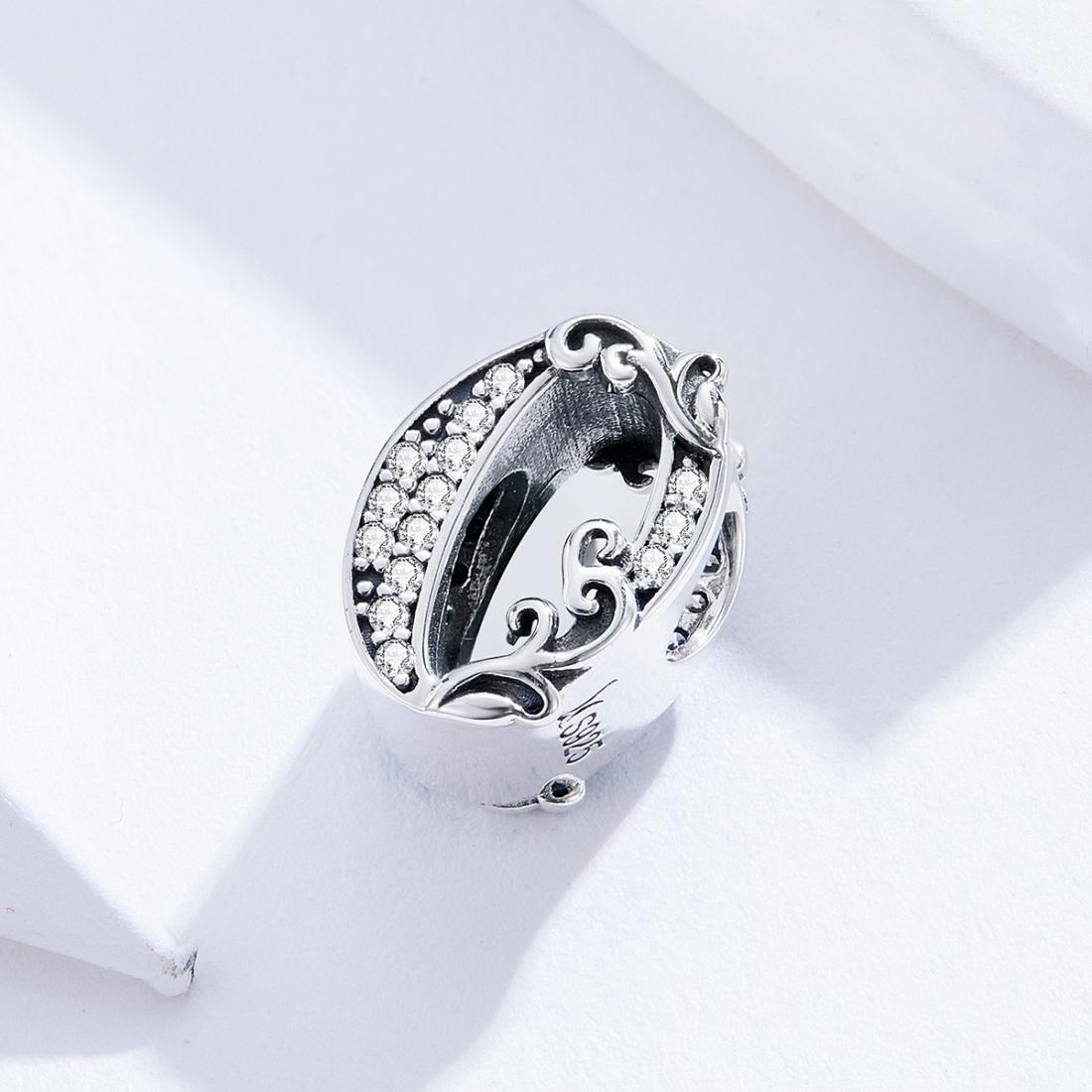 925 Sterling Silver Relief Number Series 0 9 Beads For Diy Bracelets And Necklaces Style - 0 4