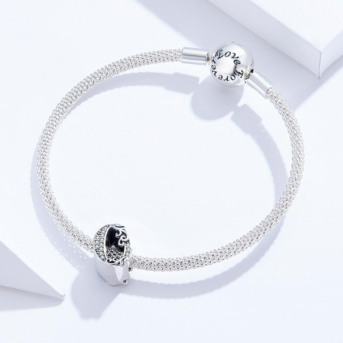 925 Sterling Silver Relief Number Series 0 9 Beads For Diy Bracelets And Necklaces Style - 0 5