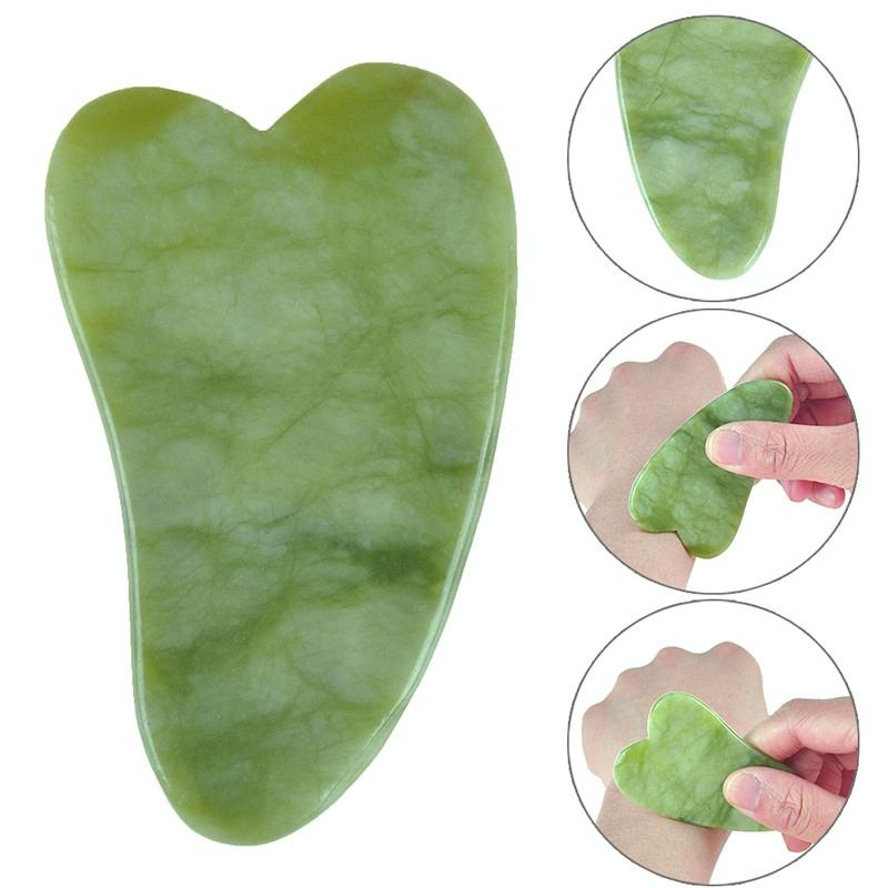 7-Piece Facial Tendon Stick & Scraping Board Set For Meridian Acupuncture Green 6