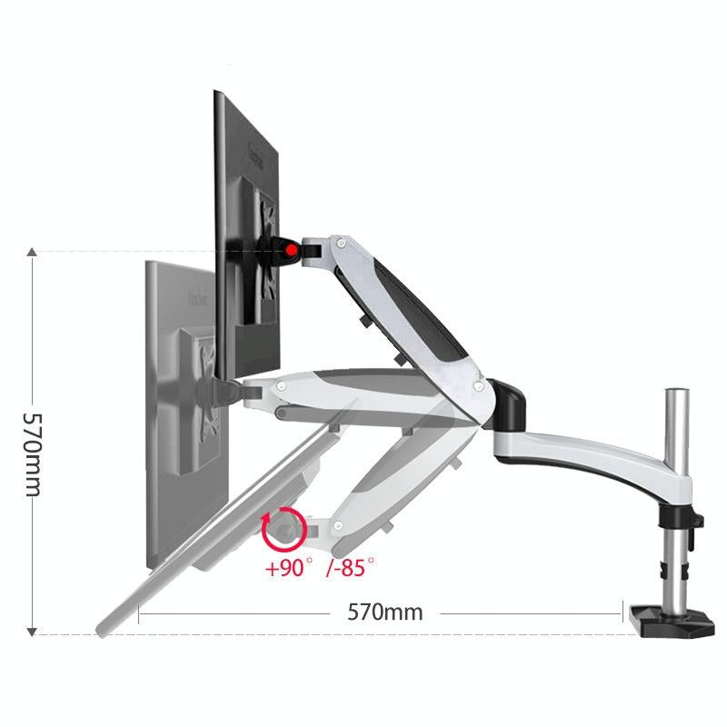 Adjustable Desktop Monitor Stand - Rotating 4