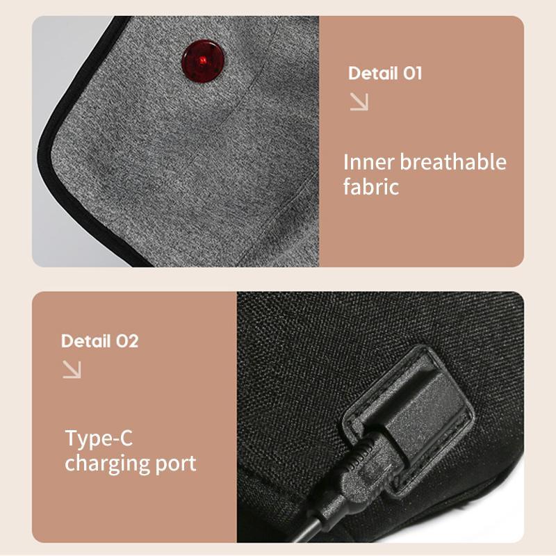 Rechargeable Heating Knee Massager Dual Joint Pad Wg-Jb-704 - Single 10