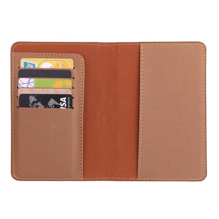 Frosted Pu Multi Card Passport Holder For Travel Abroad Blue 5