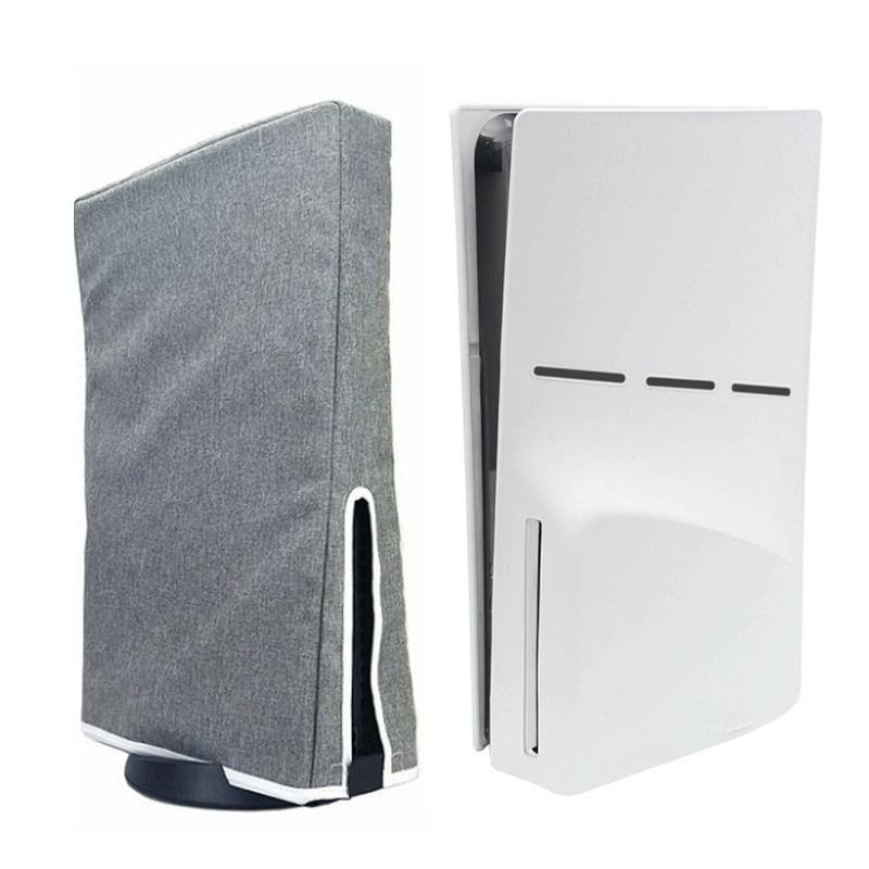 Black Dust Cover for Ps5 Slim - Horizontal Disc & Digital - Vertical Gray