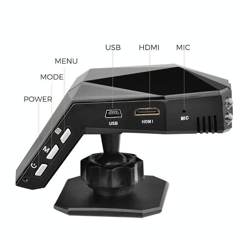 1080p Night Vision Hidden Driving Recorder with Aromatherapy - 2 Inch Hd Single Lens 5