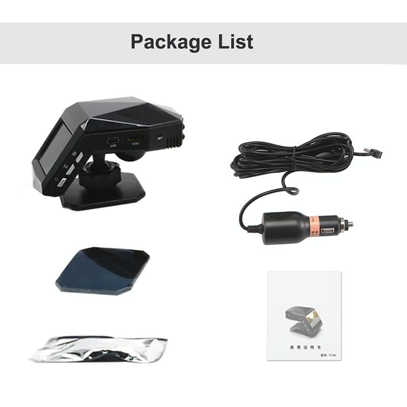 1080p Night Vision Hidden Driving Recorder with Aromatherapy - 2 Inch Hd Single Lens 7