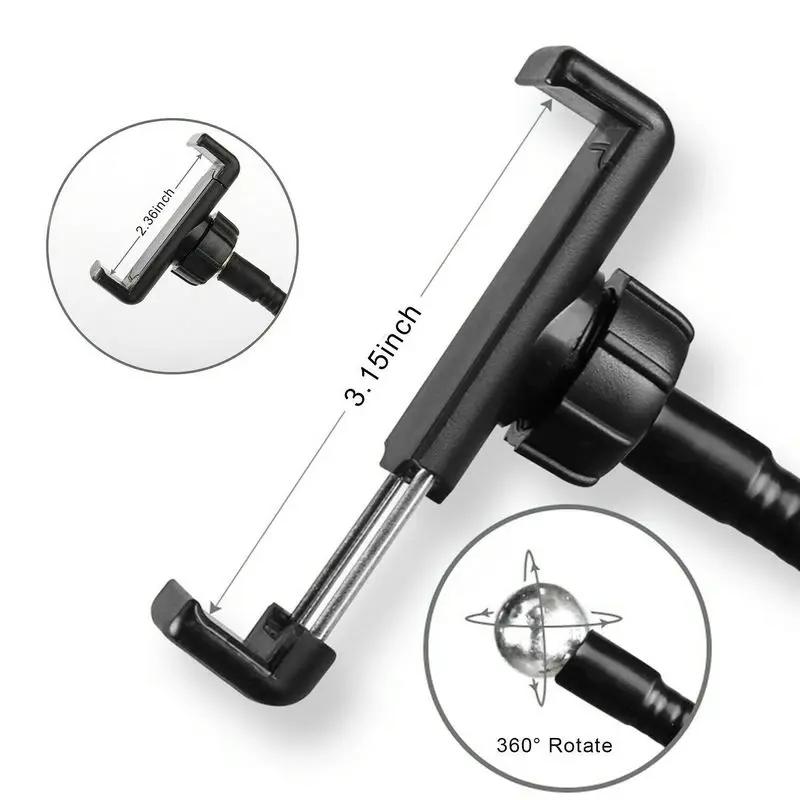 360 Degree Flexible Selfie Ring Light with Phone Holder for Live Streaming - 4 Inch 5